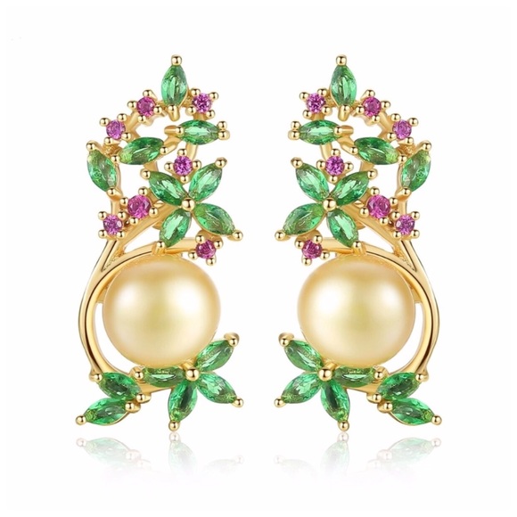 Jewelry - Swarovski Crystals Kirilina Pearl Earrings